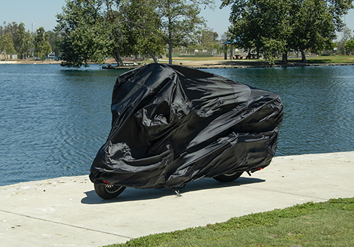 image of motorcycle with cover