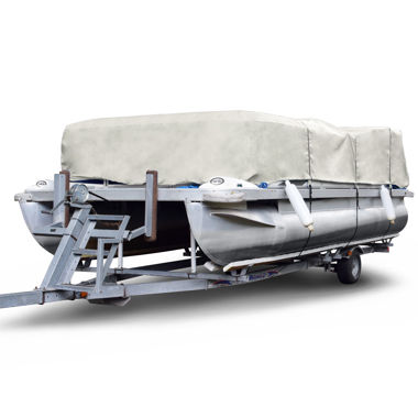 Silver Shark Pontoon Cover