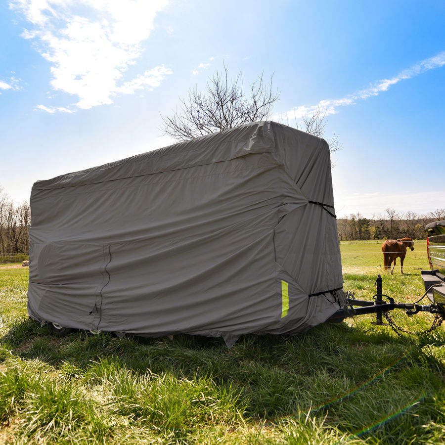 Photo de Housses ProTECHtor pour remorque à chevaux avec attelage de pare-chocs