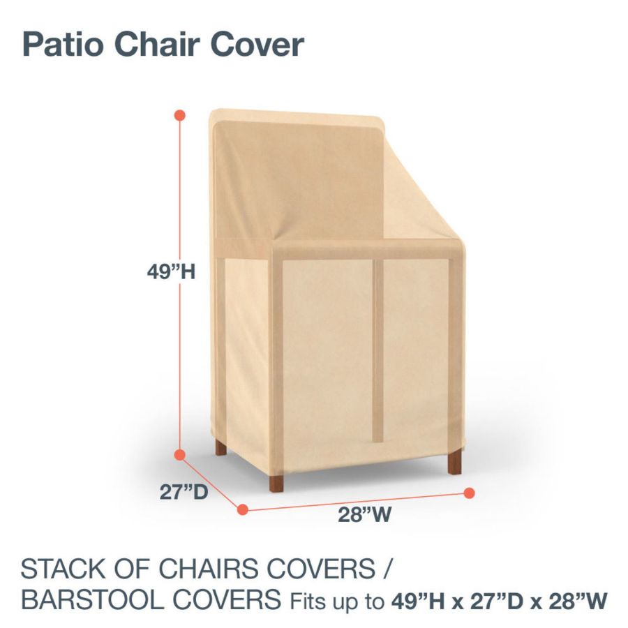 Picture of Stack of Chairs Covers / Barstool Covers 49 in High - Classic
