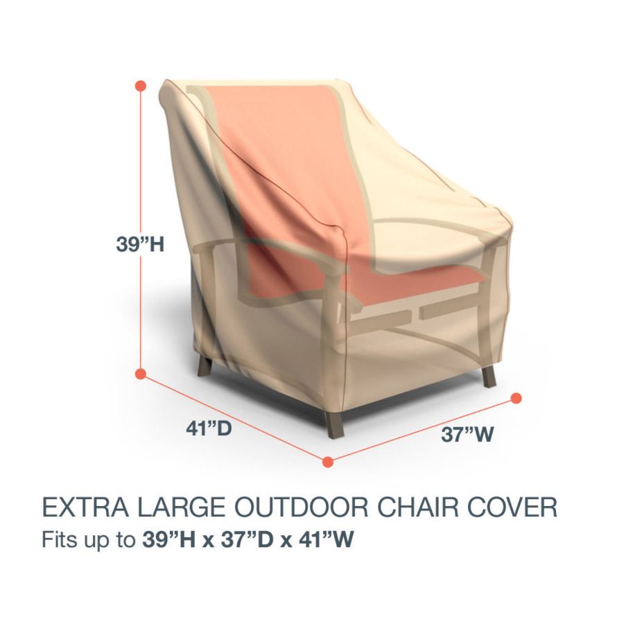 Picture of Extra Large Outdoor Chair Cover - Select Tan