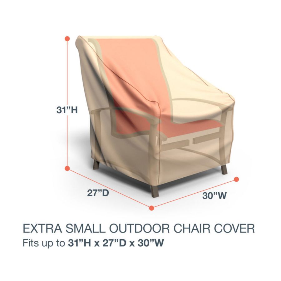 Photo de Extra Small Outdoor Chair Cover- Select Tan