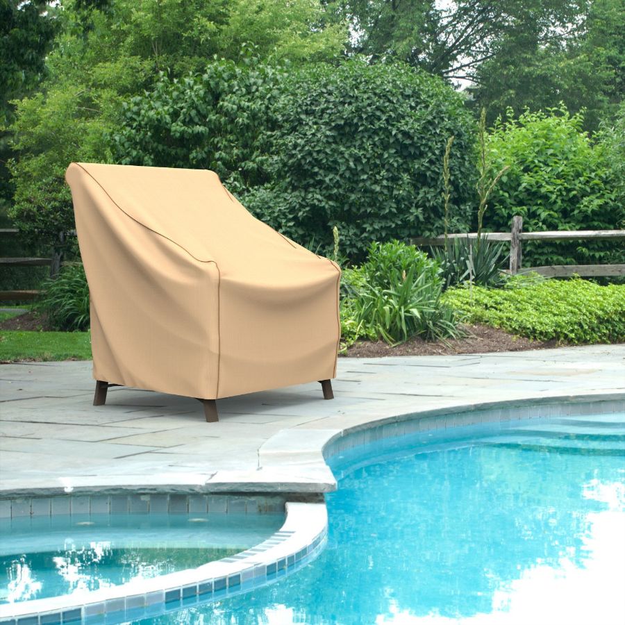 Photo de Medium Outdoor Chair Cover - Select Tan