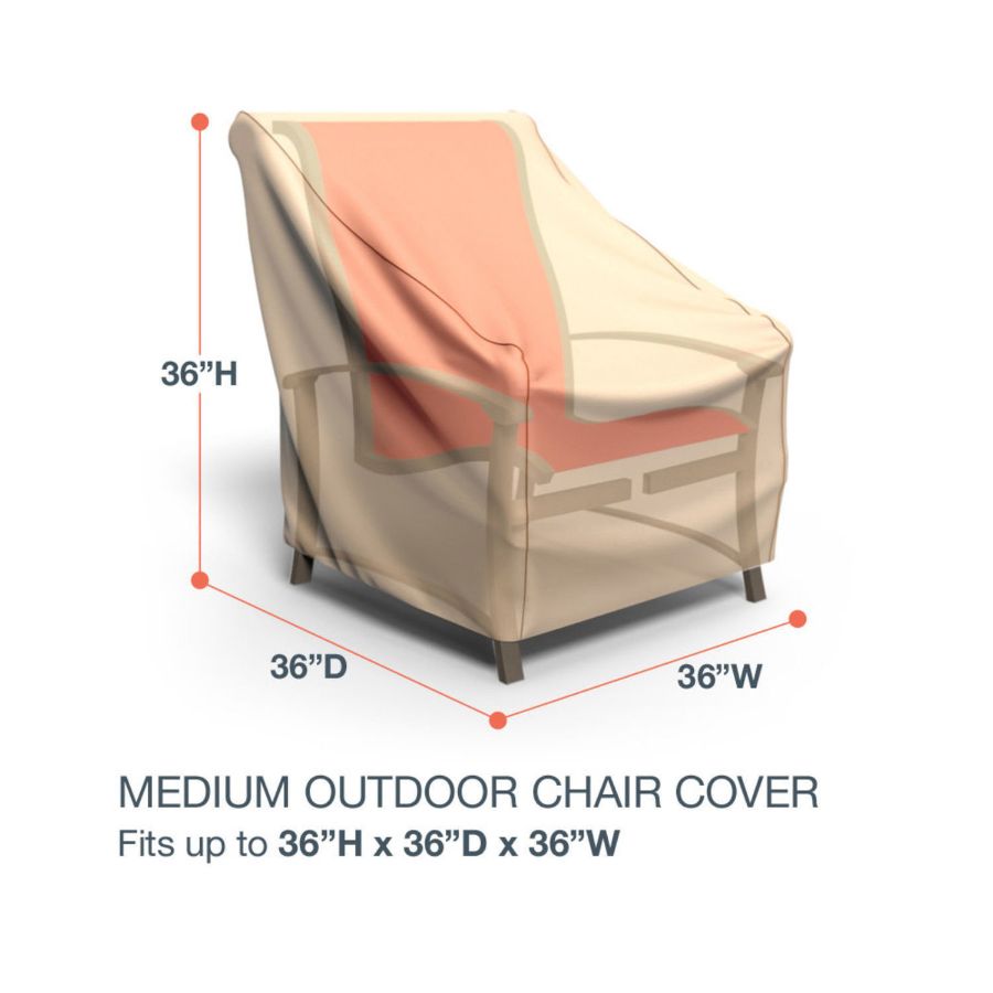 Photo de Medium Outdoor Chair Cover - Select Tan