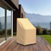 Photo de Stack of Chairs Covers / Barstool Covers 49 in High - Select Tan