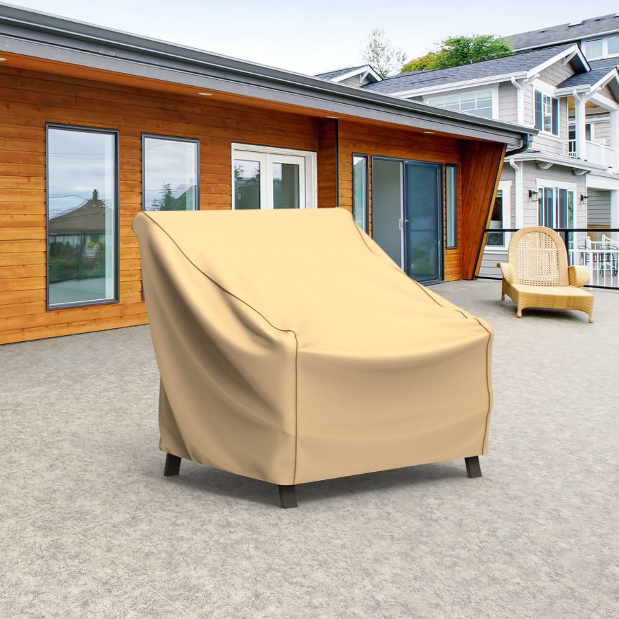Picture of Extra Large Outdoor Chair Cover - StormBlock™ Signature Tan