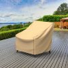 Photo de Extra Small Outdoor Chair Cover - StormBlock™ Signature Tan