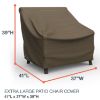 Picture of Extra Large Outdoor Chair Cover - StormBlock™ Platinum Black and Tan Weave