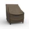 Photo de Extra Small Outdoor Chair Cover - StormBlock™ Platinum Black and Tan Weave