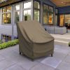 Picture of Outdoor Chair Cover - StormBlock™ Platinum Black and Tan Weave