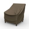 Photo de Small Outdoor Chair Cover - StormBlock™ Platinum Black and Tan Weave