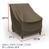 Picture of Small Outdoor Chair Cover - StormBlock™ Platinum Black and Tan Weave