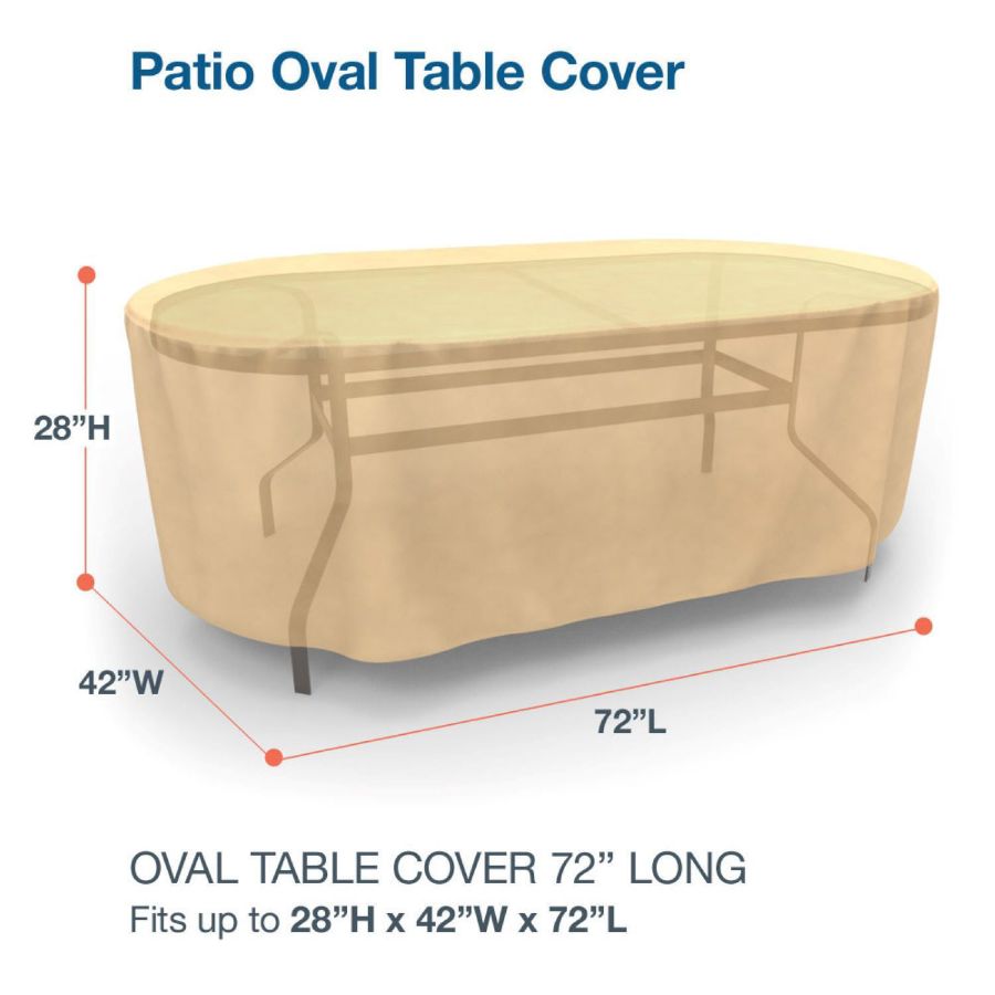 Picture of Oval Table Covers 72 in Long - Classic