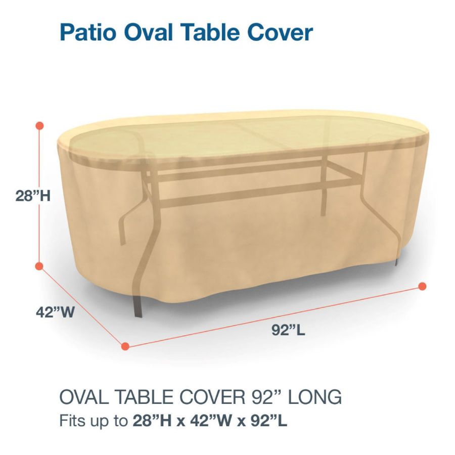 Picture of Oval Table Covers 92 in Long - Classic