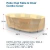 Photo de Extra Extra Large Oval Table and Chairs Combo Covers - Classic