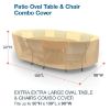 Picture of Extra Extra Large Oval Table and Chairs Combo Covers - Classic