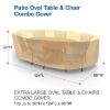 Picture of Extra Large Oval Table and Chairs Combo Covers - Classic