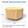 Photo de Medium Bar Table and Chairs Combo Covers 80 in Diameter - Classic