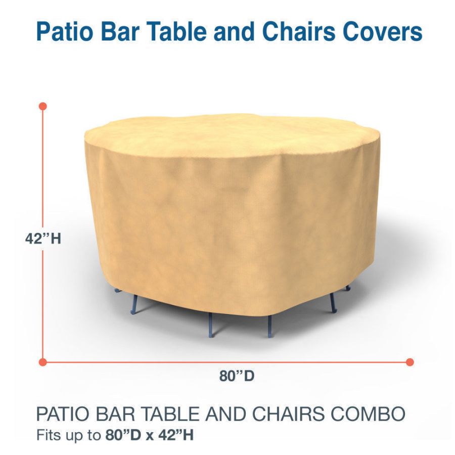 Picture of Medium Bar Table and Chairs Combo Covers 80 in Diameter - Classic