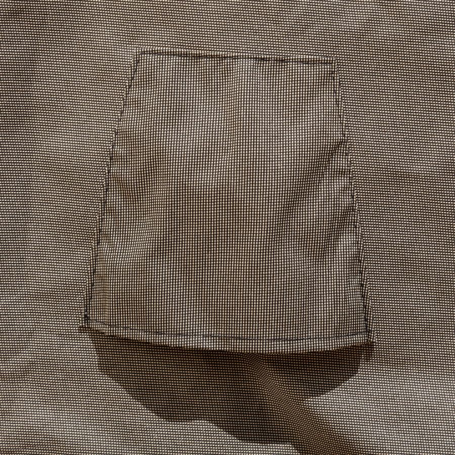 Picture of Large Slim Outdoor Ottoman/Coffee Table Cover - Signature Tan Tweed