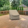 Photo de Extra Large Outdoor Chair Cover - StormBlock™ Signature Black Ivory
