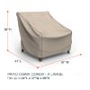 Photo de Extra Large Outdoor Chair Cover - StormBlock™ Signature Black Ivory
