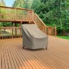 Photo de Large Outdoor Chair Cover - StormBlock™ Signature Black Ivory