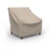 Photo de Medium Outdoor Chair Cover - StormBlock™ Signature Black Ivory