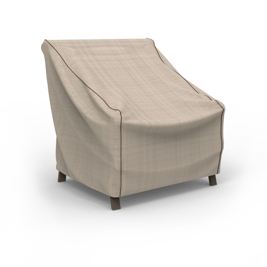 Photo de Medium Outdoor Chair Cover - StormBlock™ Signature Black Ivory