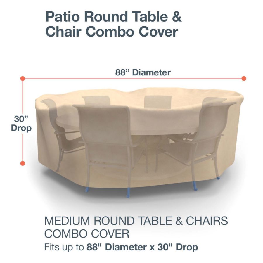 Picture of Medium Round Table and Chairs Combo Covers - Classic