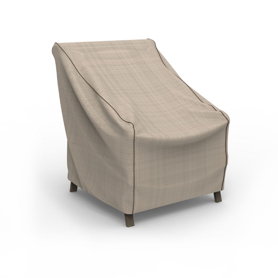 Photo de Small Outdoor Chair Cover - StormBlock™ Signature Black Ivory