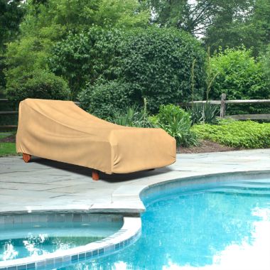 Photo de Medium Outdoor Chaise Lounge Cover - Classic