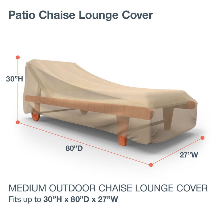 Picture of Medium Outdoor Chaise Lounge Cover - Classic