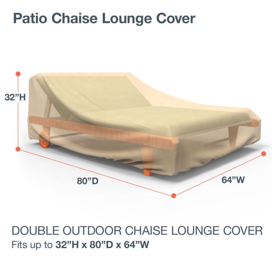 Photo de Outdoor Double Chaise Lounge Cover - Classic