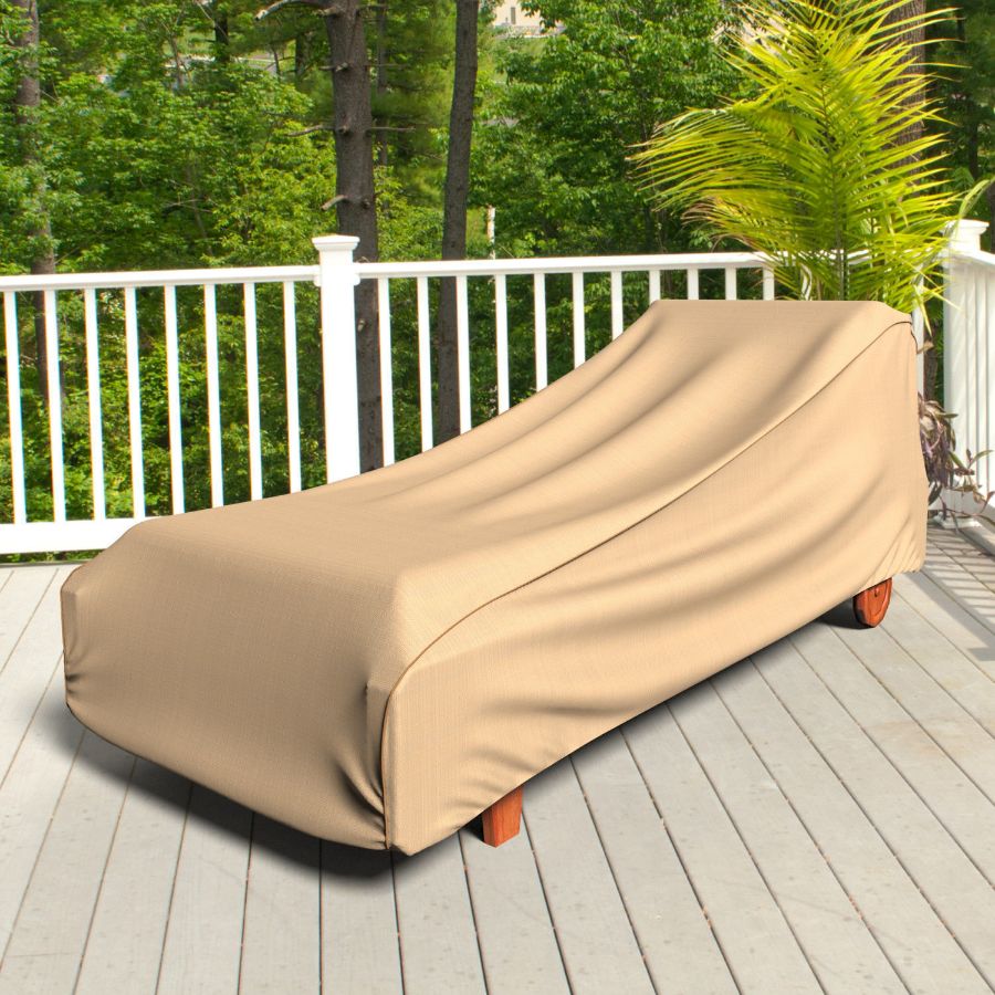 Photo de Outdoor Chaise Lounge Cover - Select Tan