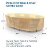 Picture of Small Oval Table and Chairs Combo Covers - Classic