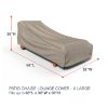 Picture of Extra Large Outdoor Chaise Lounge Cover - StormBlock™ Signature Black Ivory