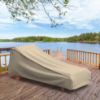 Photo de Outdoor Chaise Lounge Cover - StormBlock™ Signature Black Ivory