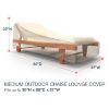 Photo de Medium Outdoor Chaise Lounge Cover - StormBlock™ Signature Tan