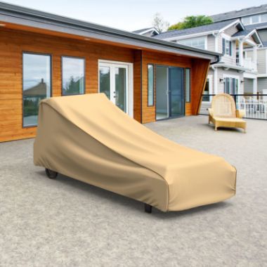 Photo de Outdoor Chaise Lounge Cover - StormBlock™ Signature Tan