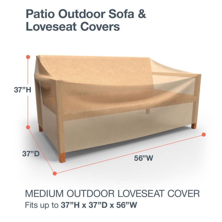 Picture of Medium Outdoor Loveseat Cover - Classic