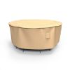 Picture of Small Round Table and Chairs Combo Covers - Select Tan