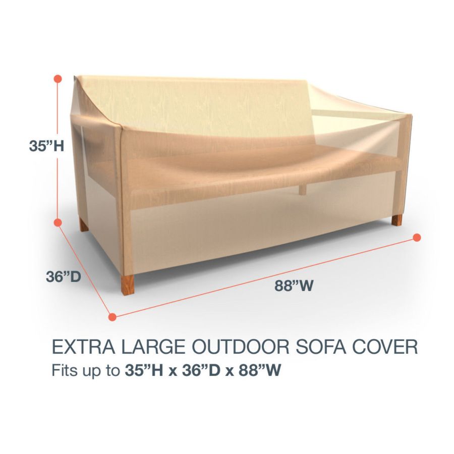Photo de Extra Large Outdoor Sofa Cover - Select Tan