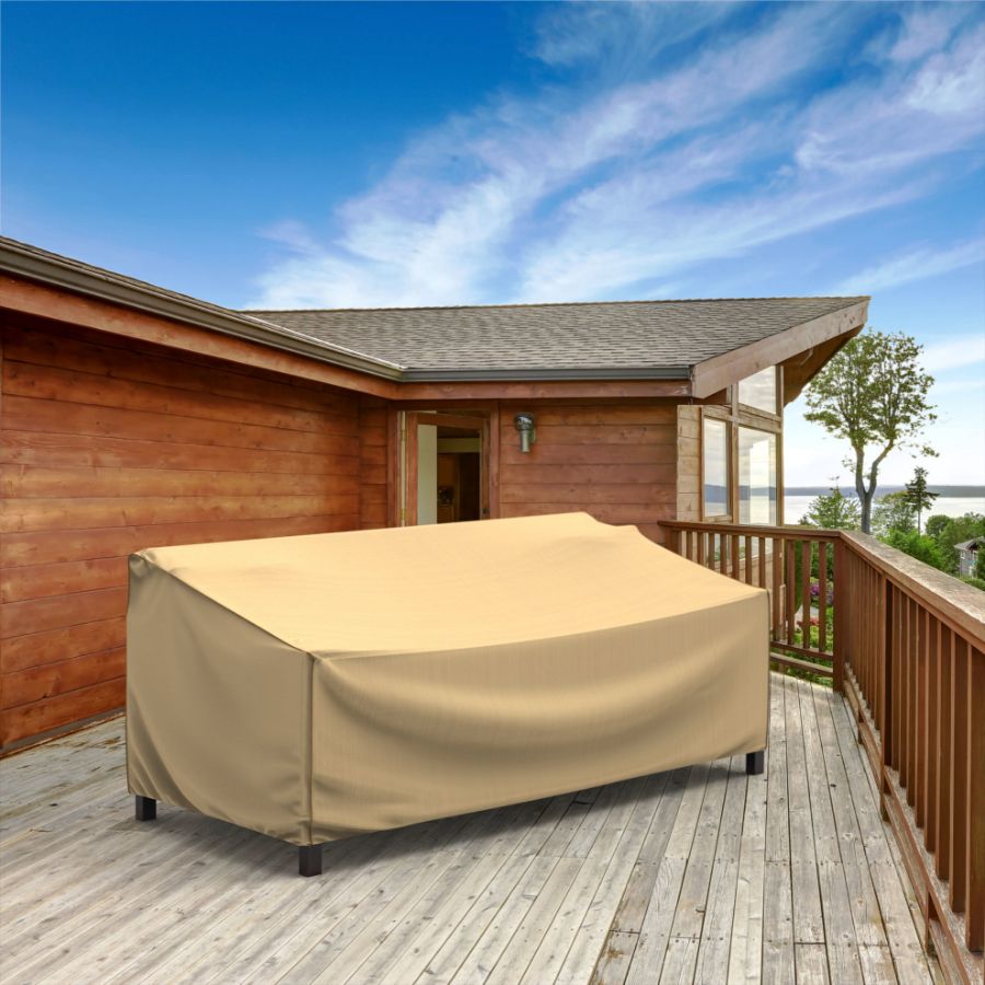 Photo de Outdoor Loveseat Cover - Select Tan