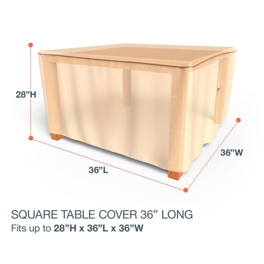 Photo de Square Table Covers 36 in Long - Select Tan