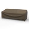 Picture of Extra Large Outdoor Sofa Cover - StormBlock™ Platinum Black and Tan Weave