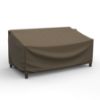 Photo de Outdoor Loveseat Cover - StormBlock™ Platinum Black and Tan Weave