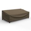 Photo de Outdoor Sofa Cover - StormBlock™ Platinum Black and Tan Weave