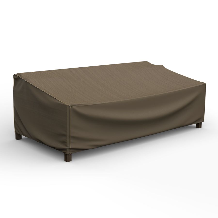 Picture of Outdoor Sofa Cover - StormBlock™ Platinum Black and Tan Weave