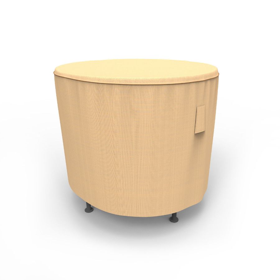 Photo de 26" Round Outdoor Side Table Cover - Select Tan